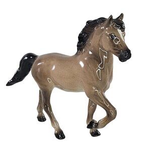 Hagen Renaker DW Morgan Stallion Thunder Figurine Brown Glossy *Repaired*